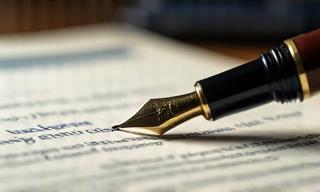 Close up of legal documentation specializing in intellectual property and licensing clauses