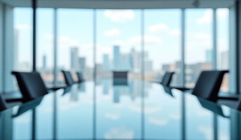 Modern professional office setting in London where legal documents are meticulously reviewed